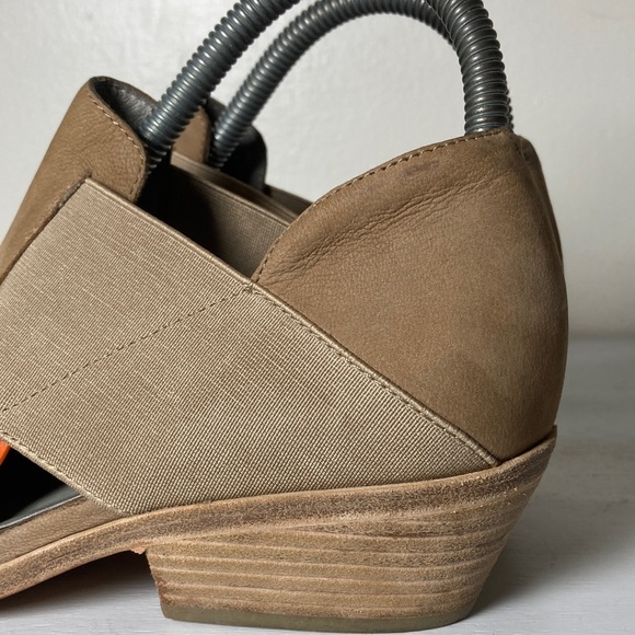 Eileen Fisher Vero Cuoio Evan Tan Soft Leather Ankle Booties Boots, Size 7 - Picture 6 of 15